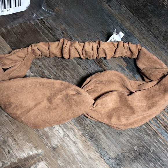 NWT Free People Apostle suede soft headbands brown - Picture 5 of 5